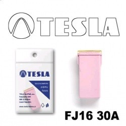 TESLA предохранитель картриджного типа FJ16 (14.1mm) 30A, 32V (розовый)